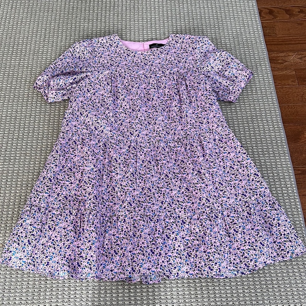 Pommader Place, lilac floral Quinn dress
